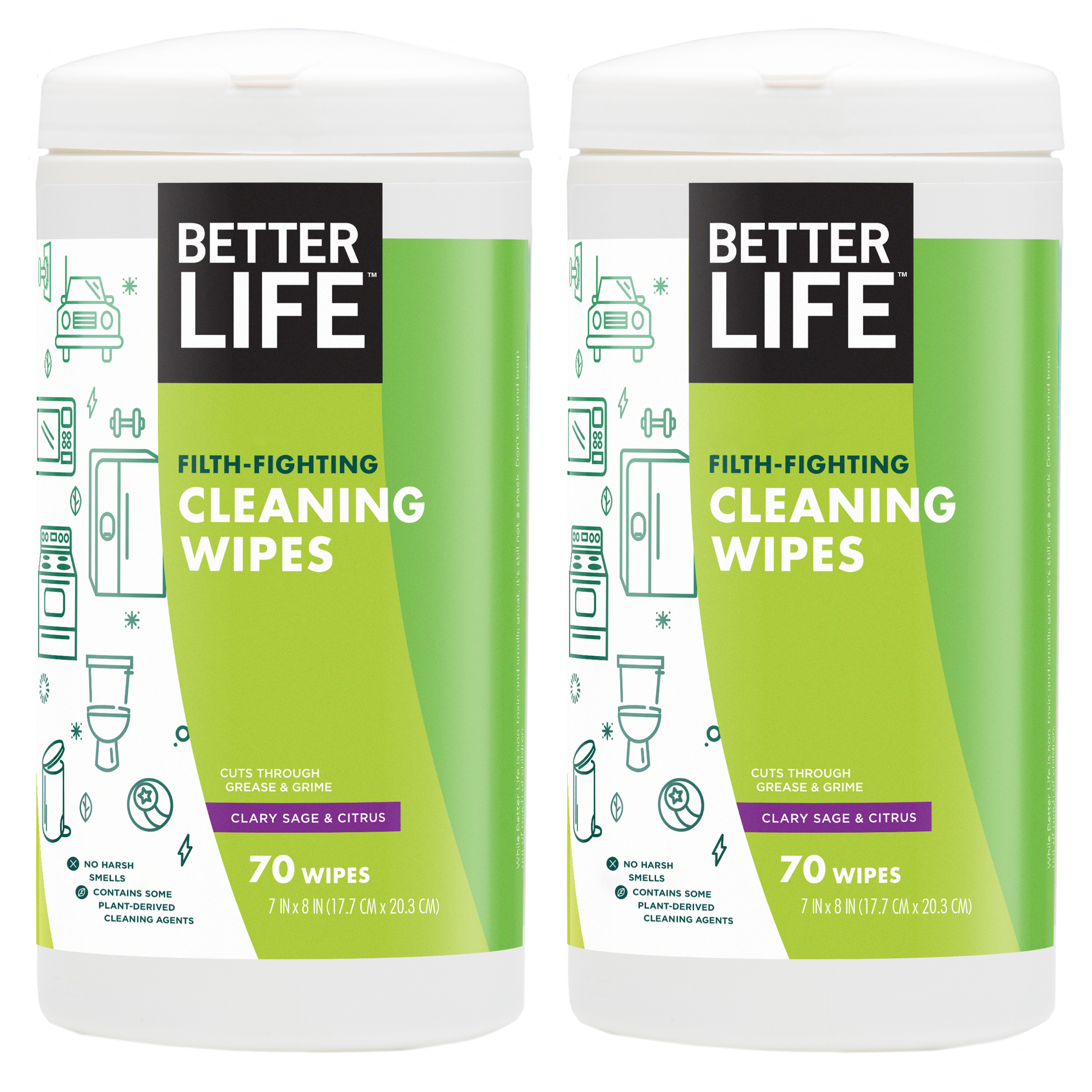 Better Life cleaning wipes - Pack of 2