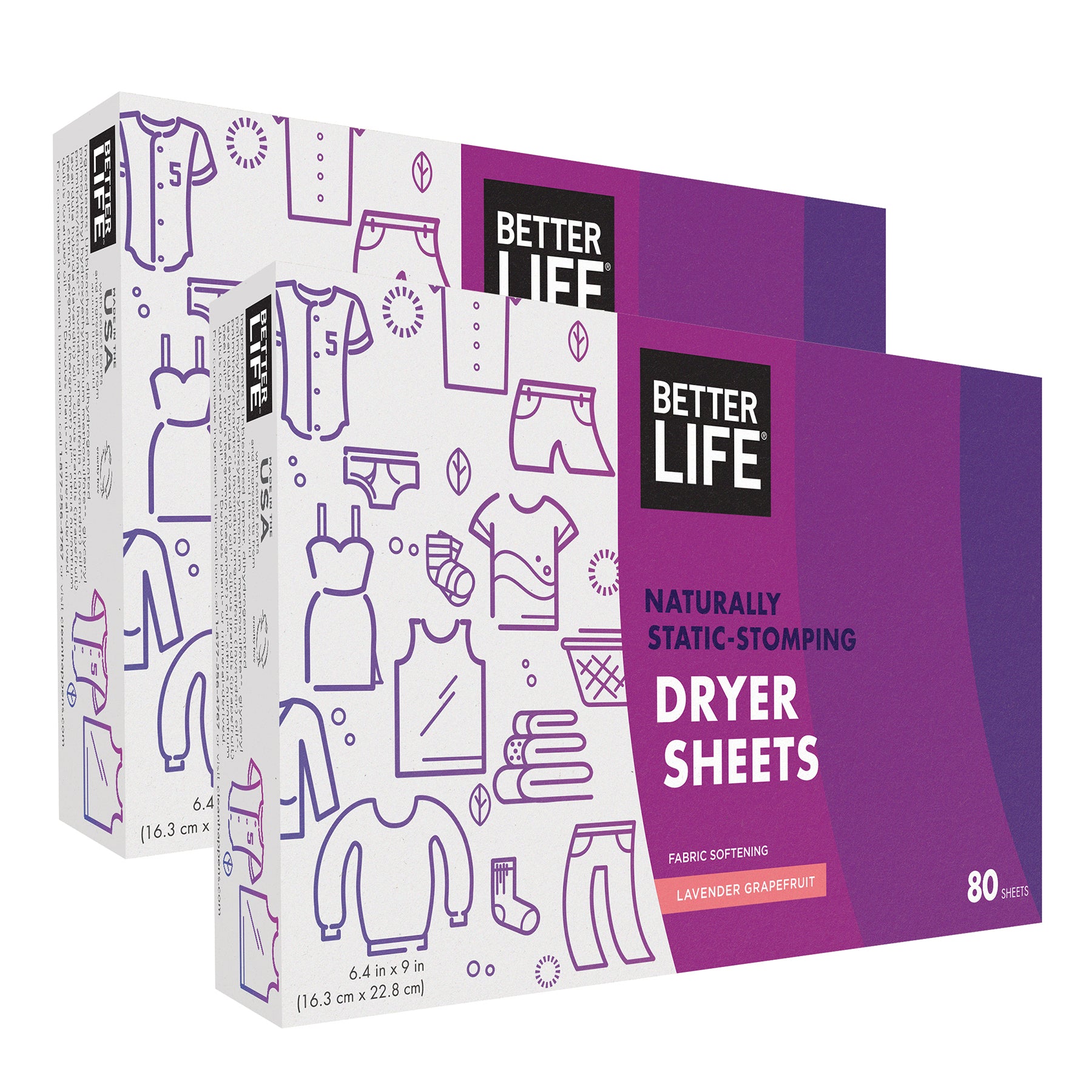 Better Life Dryer Sheets - pack of 2