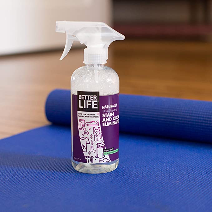 Better Life Stain and Odor Eliminator on a mat.